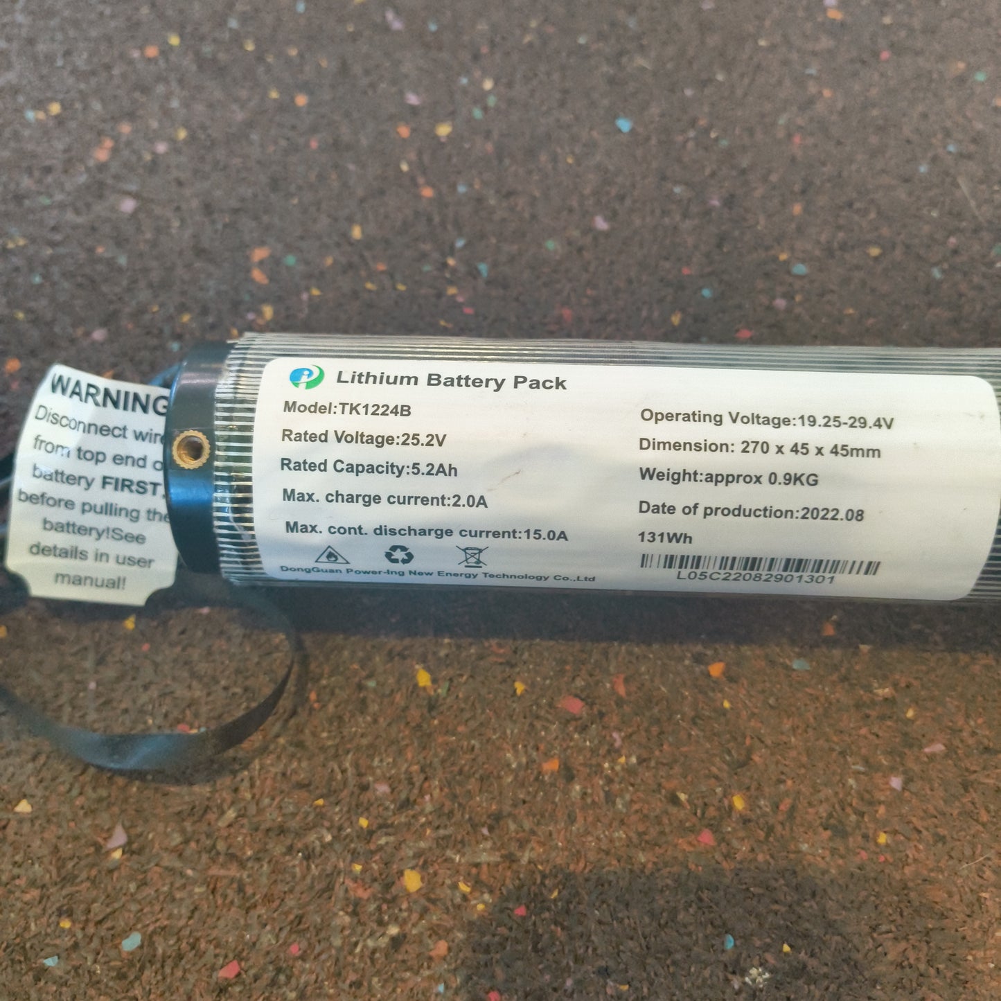 7S lithium-ion e-bike battery 24V