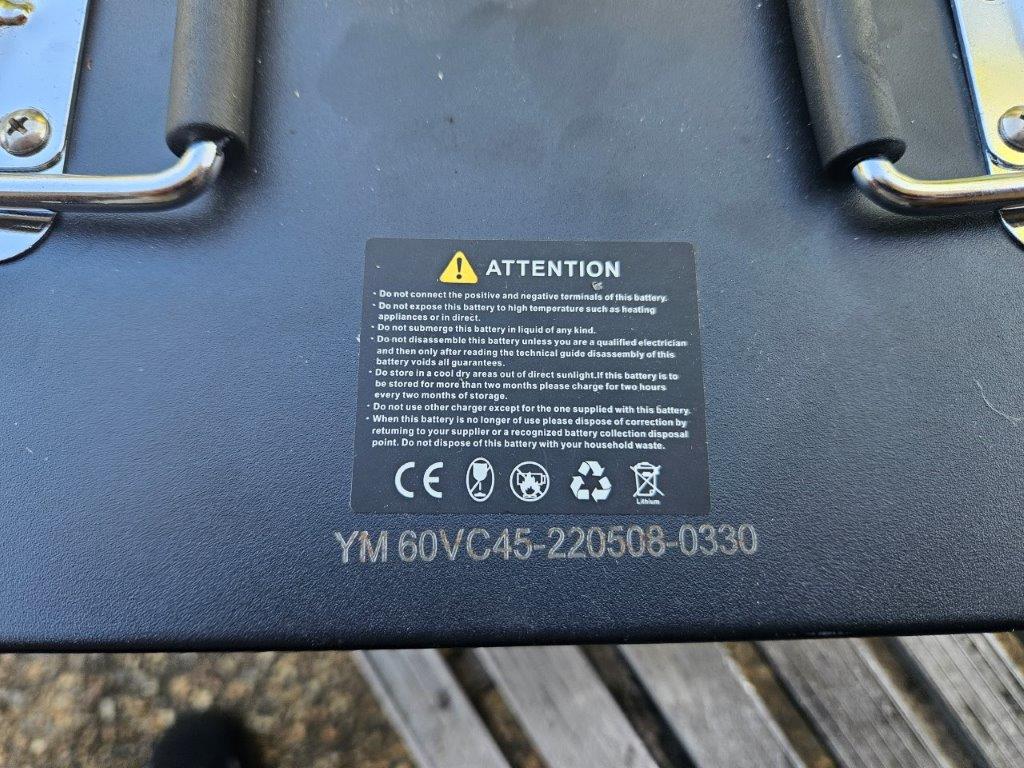 New 45AH 60V lithium-ion battery for E-Moped and Charger