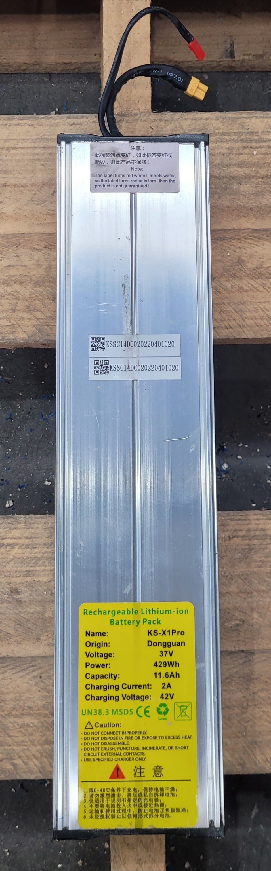 37V 11.6Ah Lithium-ion Battery for KS-X1Pro E-Scooter